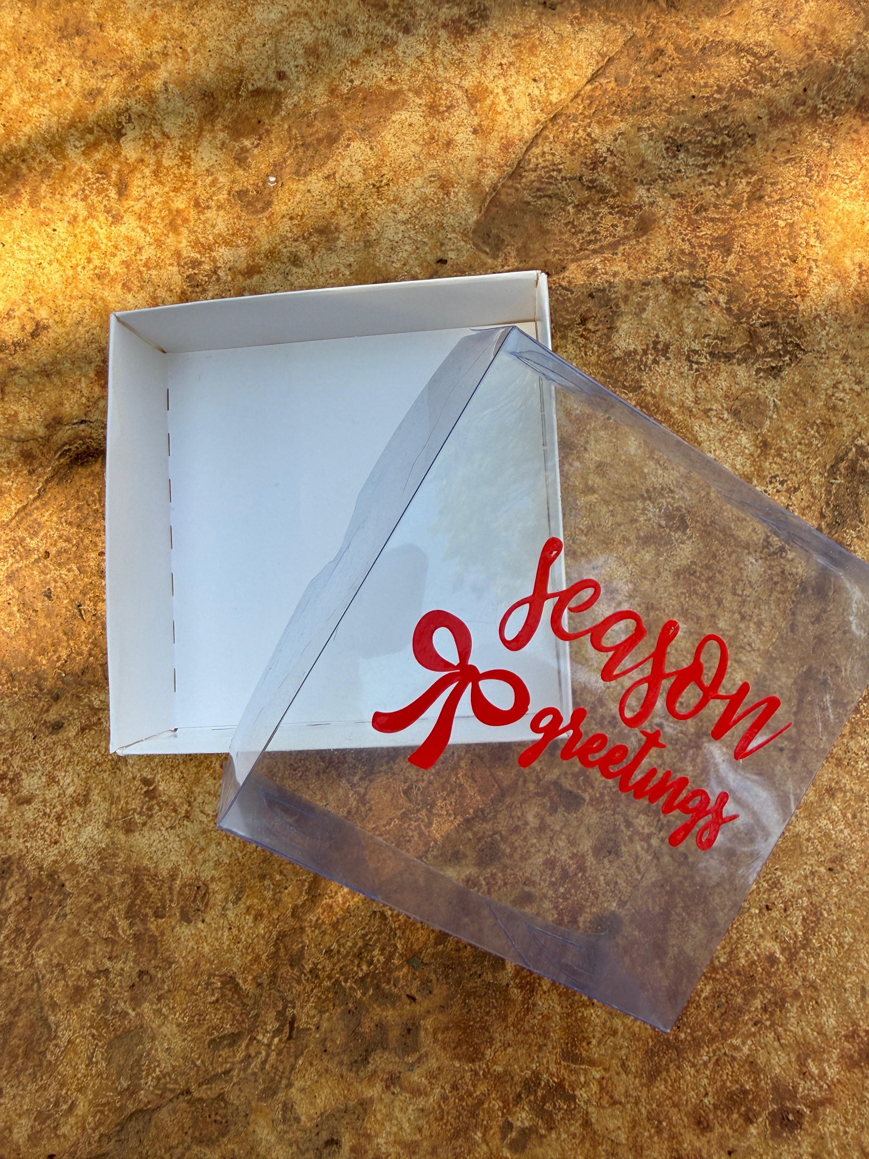 Season greetings box PVC cover (12pieces)