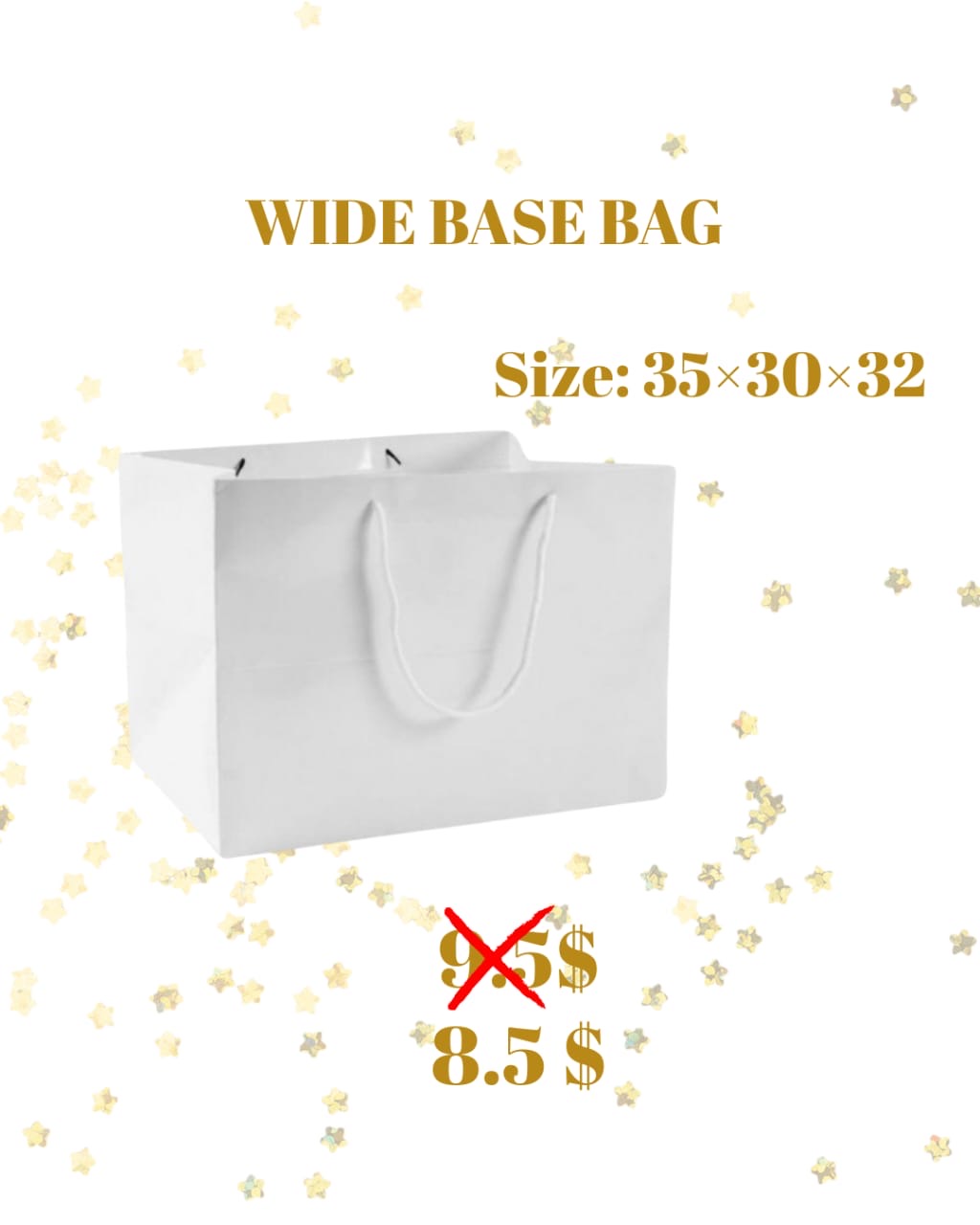Offer wide base bags