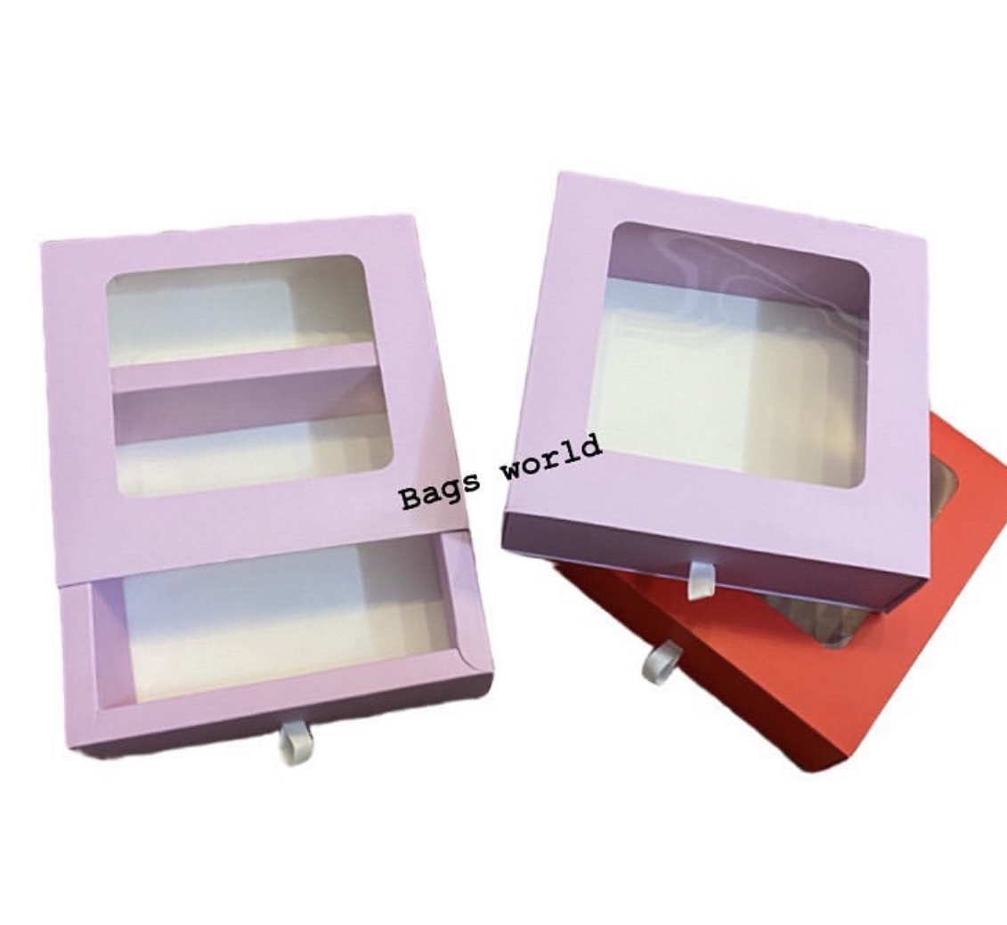 Drawer boxes with window (12pcs)