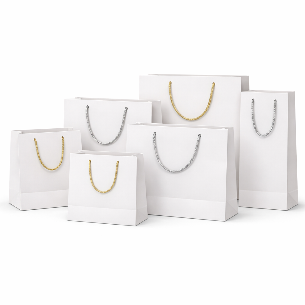 White carton bags (12pcs)