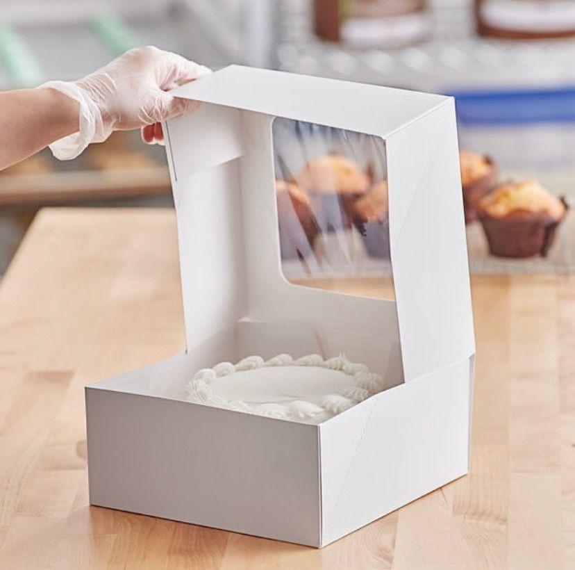 Cake Box + PVC window (12 pieces)