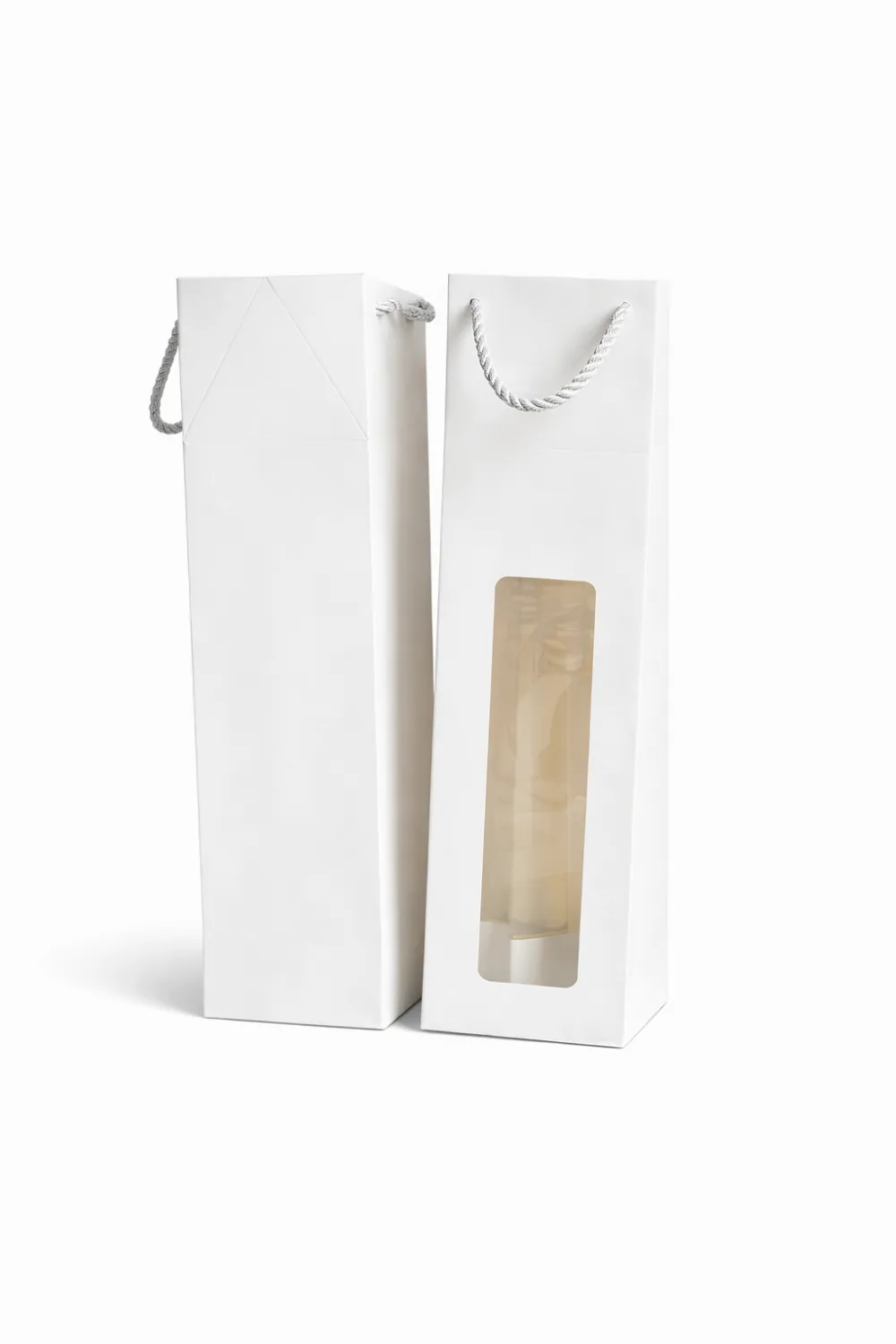 White bottle bag