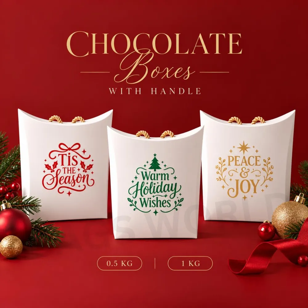 Christmas chocolate bags trio