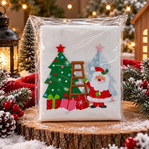 Transparent Christmas bags (12pcs)