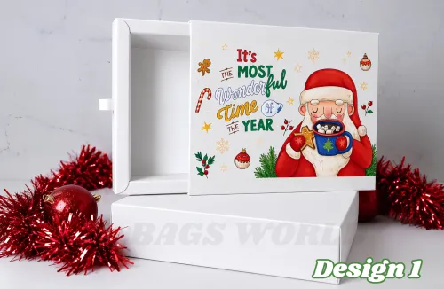 Santa Printed drawer box