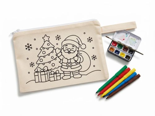 Santa printed pouch + handle