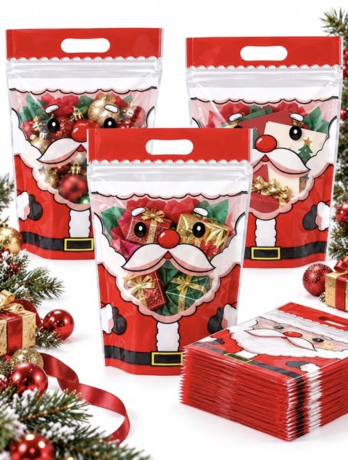 Santa zipper bag with handle